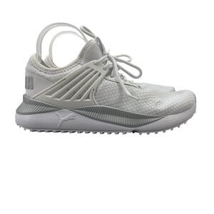 Puma Sneaker Womens 7.5 White Pacer Future Shine Metallic Athletic Sporty Casual